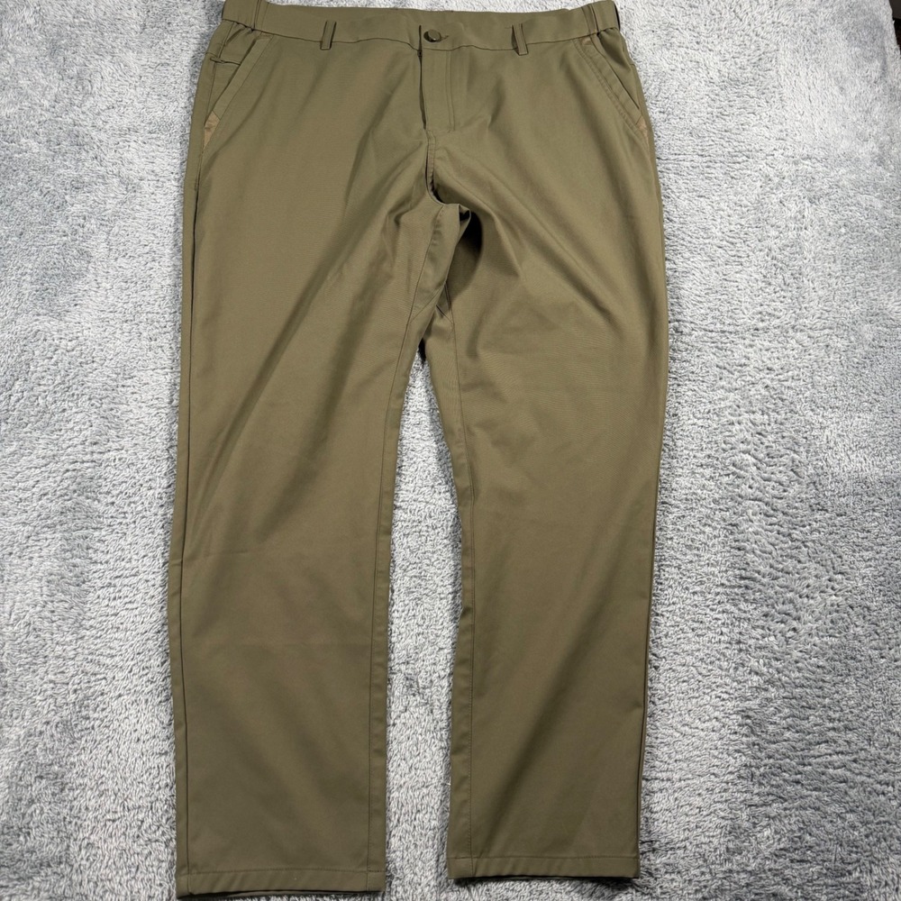 Jack Archer Jetsetter Tech Pants Olive Green Performance Slim Mens 38x30